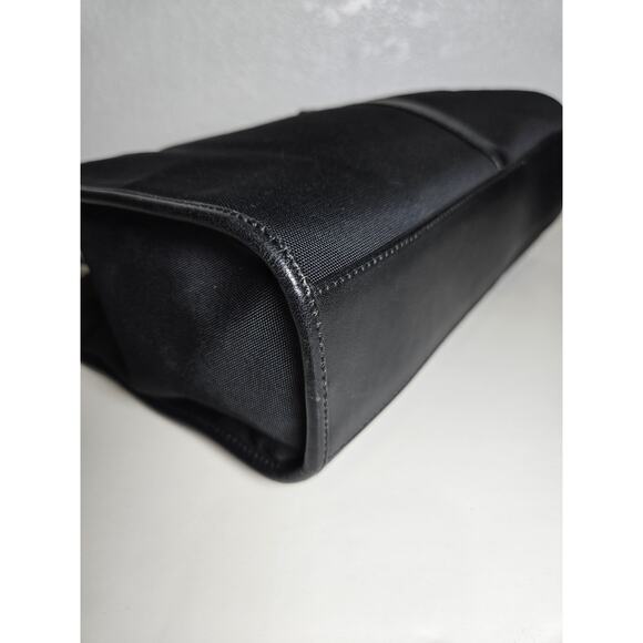 GUCCI Jackie Bardot Shoulder Bag Black Canvas Piston Lock VINTAGE - Picture 12 of 15